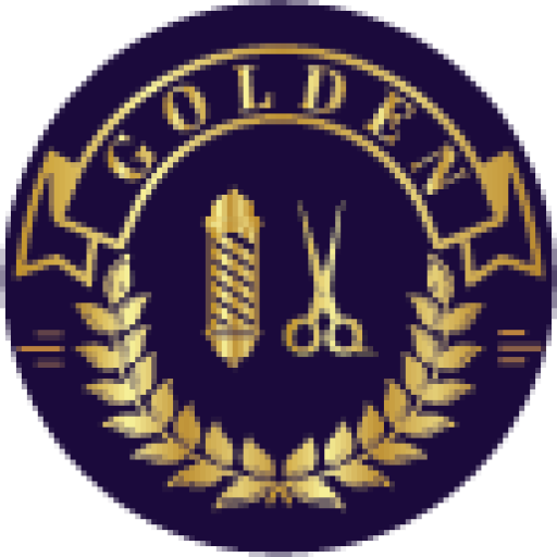 Golden Barbershop Logo 2x